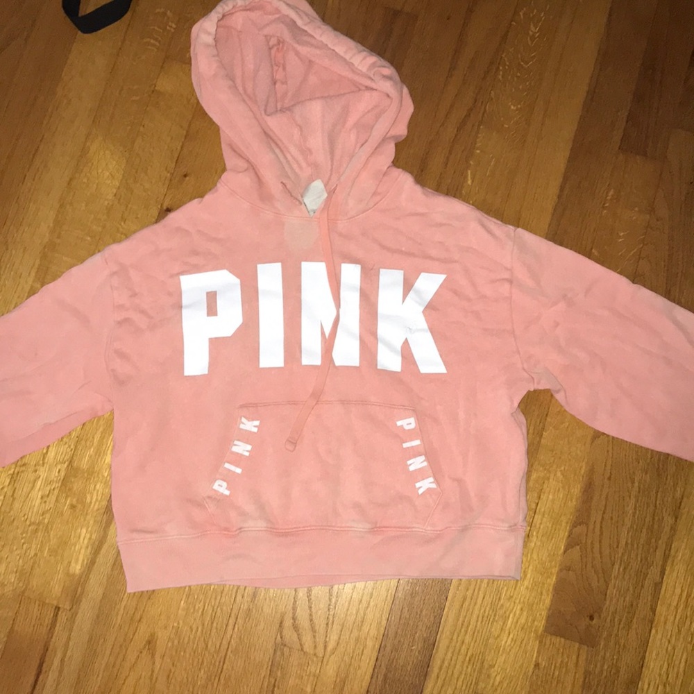PINK cropped hoodie